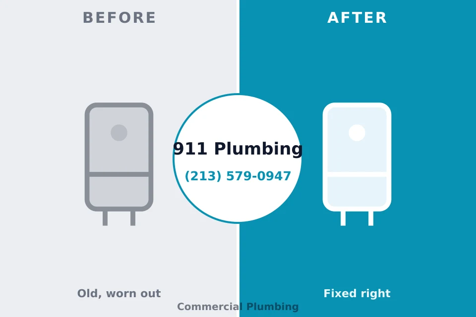 Before and after: plumbing repair Wintersville, OH